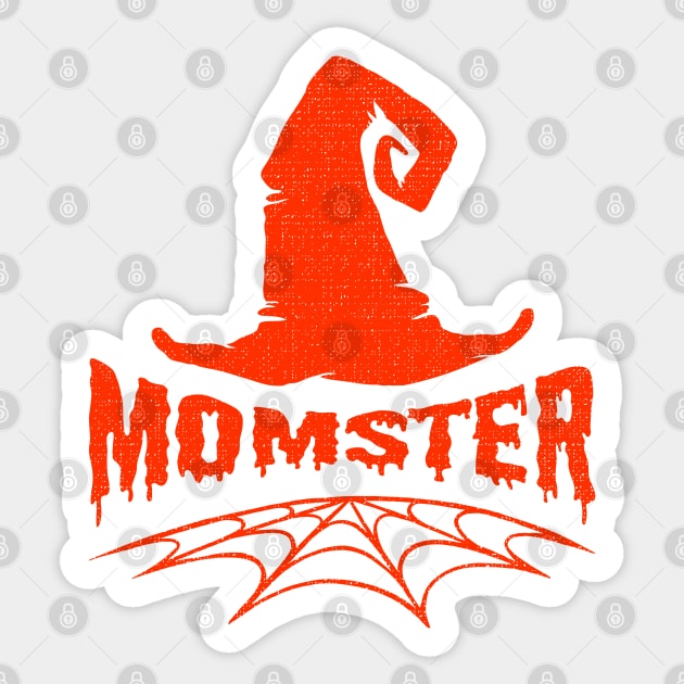 Momster Funny Halloween Mom Sticker by TheVintageChaosCo.